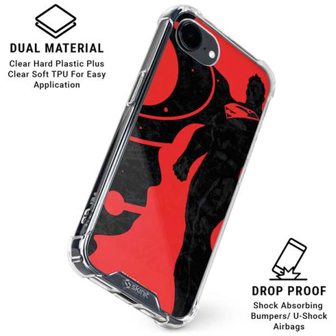 DC Comics Superman Silhouette Flying iPhone 16e Clear Case